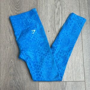 Blue Patterned Leggings